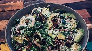 Live Cooking Episode 54: Grilled Avocado & Kidney Beans Salad