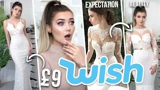 TRYING ON WEDDING DRESSES FROM WISH! UNDER $20!!!