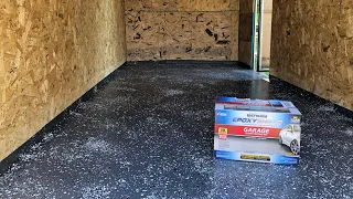 Rustoleum Garage FLOOR EPOXY on an Enclosed Trailer - DIY Garage Floor Epoxy