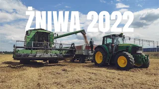 Żniwa 2022 Pszenica |John Deere 2058|JD 7530|JD 6620|Ursus C-385| *Podkarpacie*