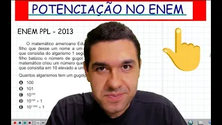 Potenciação no ENEM, veja como cai!😉