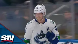 Canucks' Elias Pettersson Snipes OT Winner On Incredible End-To-End Effort vs. Blues