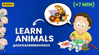 Learn Wild Animals For Toddlers | Learn Counting, Colours and Days of the Week