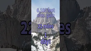 I'm Climbing Mount Whitney!