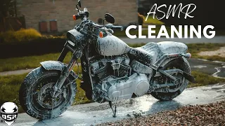 ASMR Motorcycle Cleaning | Harley Davidson