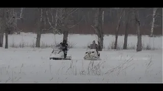 Короткий и длинный буран в снегу. Какой все-таки ЛУЧШЕ!? Покатушки по снегу. Сравнение двух буранов.