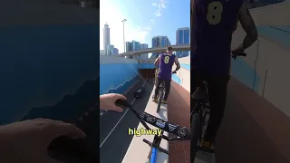 Sketchy Bridge Ride In Dubai #bmx #dubai