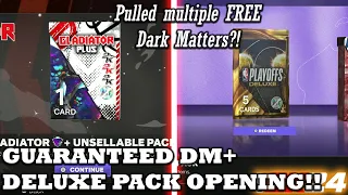 OPENING (FREE?!) GUARANTEED DM+ GLADIATOR PACK AND PLAYOFFS DELUXE PACK! - NBA 2K24 MYTEAM