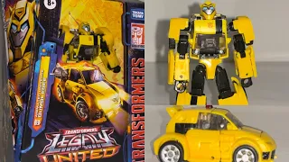 How to transform legacy united Bumblebee. Transformers animated universe deluxe generations figure