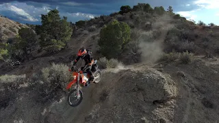 Fun after work ride on the KTM 500 XCW in Utah