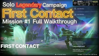 Solo Legendary Lightfall Campaign with CUTSCENES - Mission #1 First Contact ( Destiny 2 Lightfall )