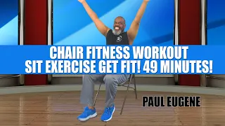 Chair Fitness Workout | Seated Aerobics For Limited Mobility | 49 Minutes | Sit Exercise Get Fit!