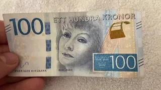 Swedish 100 ett hundra kronor