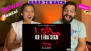 REACTION ON EMIWAY - KR L$DA SIGN (OFFICIAL VIDEO) (EXPLICIT) | Funkie Couple Vlogs