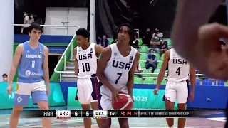 Robert Dillingham Highlights vs. Argentina | 31 Pts, 6 Rebs, 4 Asts | 2021 U16 Americas Championship