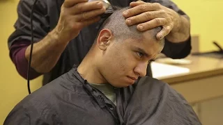How United States Marines Haircuts Look Like  - US Marine Recruits Recive New Marine Haircut