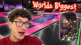 Worlds Biggest Trampoline Park!! *It Went Crazy*