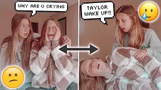 CRYING THEN PASSING OUT PRANK ON TWIN SISTER!!