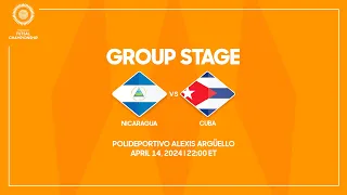 Nicaragua vs Cuba | 2024 Concacaf Futsal Championship