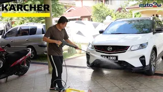 Basuh Kereta Guna Water jet Power! - Karcher K1 High Pressure Washer