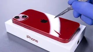 iPhone 13 Unboxing and Camera Test! (Product Red) - ASMR