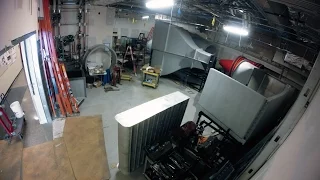 Stanford wind tunnel construction time-lapse