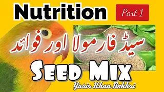 Nutrition of Lovebirds Part 1 | Seed Mix