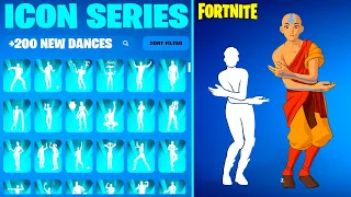 ALL ICON SERIES DANCE & TIK TOK EMOTES IN FORTNITE!