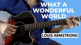 What a Wonderful World by Louis Armstrong (Fingerstyle Guitar Lesson)