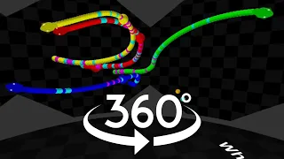 The Gold Battle 7 - 360° Snake Race in Algodoo & Unity
