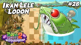 IKAN LELE LOGAM NYASAR KE PANTAI GILA INI ! | Plants vs. Zombies 2 Reflourished Indonesia Ep.28