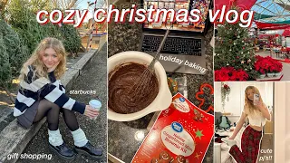 the ULTIMATE HOLIDAY VLOG: christmas gift shopping, holiday baking, starbucks drinks, & more!