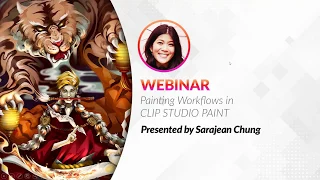 Webinar 🇬🇧 –  Painting Workflows in CLIP STUDIO PAINT with Sarajean Chung