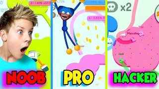 NOOB vs PRO vs HACKER in PAPER.IO 2! Prezley