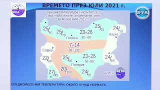 BTA: Прогноза за времето за месец юли 2021 г.