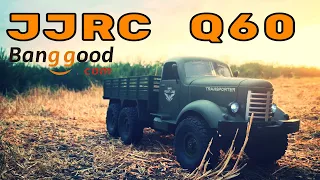 JJRC Q60 6x6 1/16 Scale Military RC Truck. Banggood Review