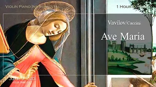 [1Hour] Ave Maria (Vavilov/Caccini) バビロフ(カッチーニ)の アヴェ・マリア Piano/Violin Cover - Extended