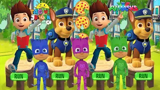 Tag with Ryan PJ Masks Catboy Update vs PAW Patrol Ryder Run Chase All Costumes Unlocked Combo Panda