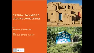 "Cultural Exchange and Creative Communities" Webinar