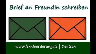 ✅ Brief an Freundin schreiben ✅  persönlichen Brief schreiben - Beispiel