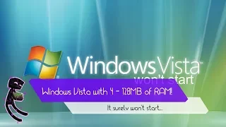 Windows Vista with 4, 8, 16, 32, 64, 128MB RAM!