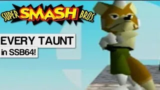 Every Taunt! in Super Smash Bros. 64 [HD]