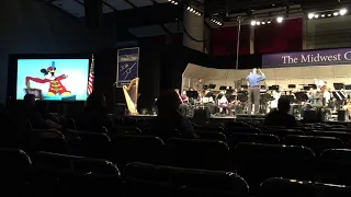 Disney Cartoon - The Band Concert - US Navy Band rehearsal Midwest Clinic Chicago 2015