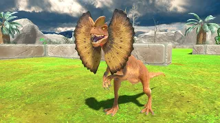 Escape from Dilophosaurus - Animal Revolt Battle Simulator