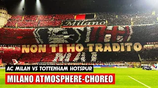 Milan - Spurs || Incredible Choregraphy AC Milan Fans on Champions League (14.02.23)