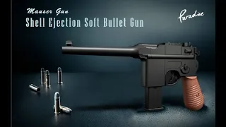 Mauser C96 Shell Ejecting Gun 有趣跳殼軟彈槍!外觀似足金屬高質感!