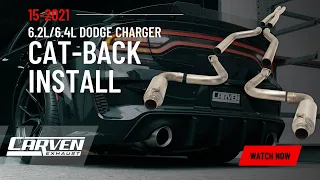 2015-2023 Dodge Charger Cat-Back Exhaust Install/Overview Video #carvenexhaust #dodge #charger