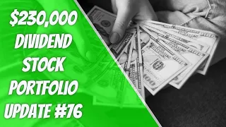 $230,000 Dividend Stock Portfolio Update #76 3 Picks Weekly Buy #fire #stockmarket #passiveincome