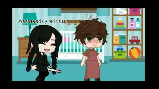 money money money must be funny meme/Gacha club/ship Wednesday addams x Enid Sinclair