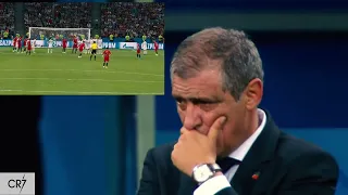 MANAGERS reaction to Cristiano Ronaldo Free Kick Portugal vs Spain 3-3